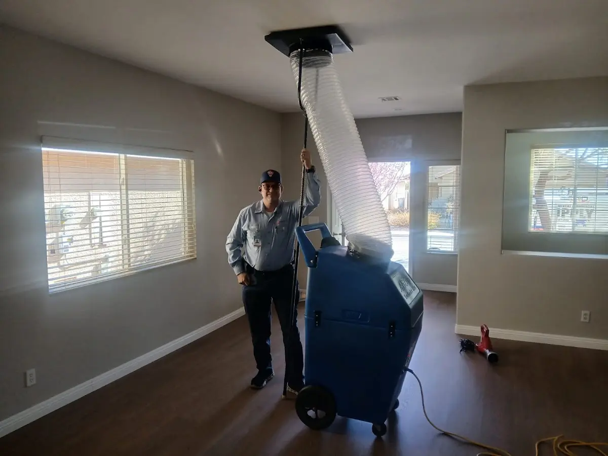 Professional Dryer Vent Cleaning work inside a Burleson home